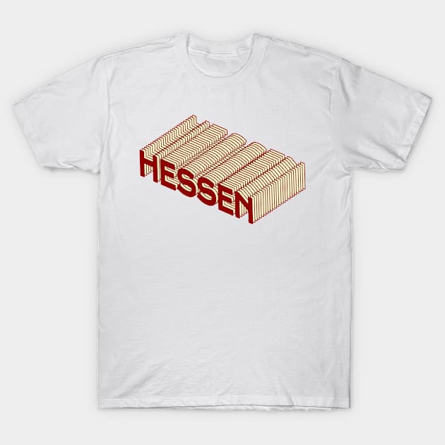 Hessen - Pop Art Text T-Shirt by ArticaDesign